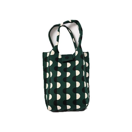 Stickad handväska tygväska 4 4