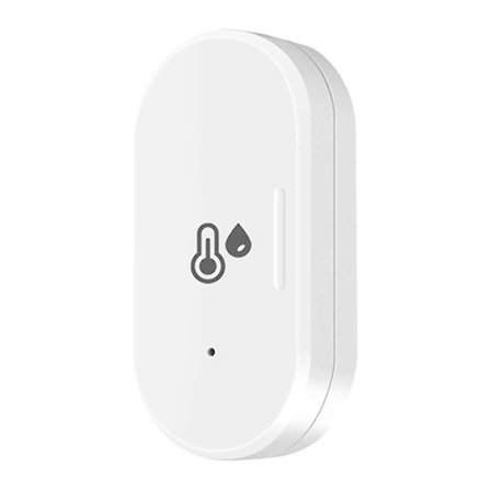 2-pakning Tuya ZigBee Smart Temperatur- og Fuktighetssensor, Utendørs Hygrometer Termometer Mini Humi[YDE]