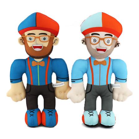Blippi Plyschleksak Pedagogisk Karaktär Blippi Cosplay Hatt