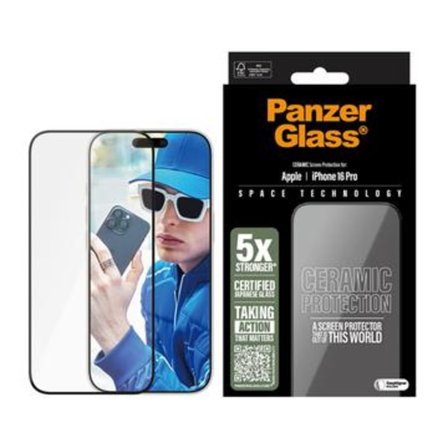 iPhone 16 Pro PanzerGlass Ceramic Protection Ultra-Wide Fit...