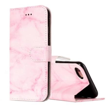 Plånboksfodral För Iphone 7/8 - Rosa Marmor Rosa