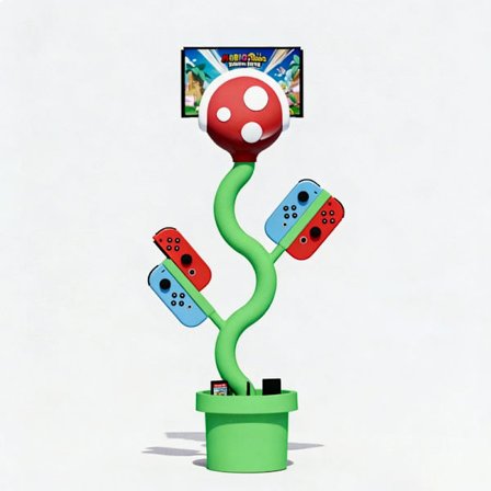 Switch-telakka tukee 4K 30 Hz:n ulostuloa, sisältää PD-pikalatauksen ja siinä on söpö Piranha Plant -muotoilu. Yhdistää säilytyksen, latauksen ja 