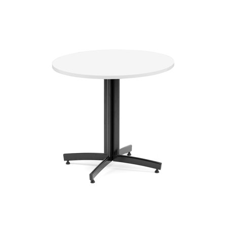 Kantinentisch SANNA, Ø900x720 mm, schwarz/weiß