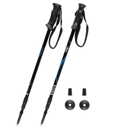 Teleskopiska gåstavar i aluminium