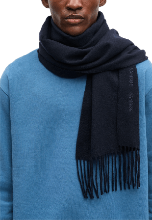 SAMSOE Sajolly Scarf 15783 Halsdukar & scarves Herr Blå ONESIZE