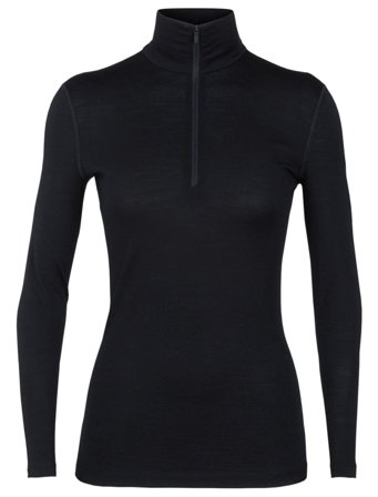 Icebreaker Wmns 200 Oasis Half Zip Svart