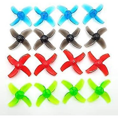 16 st 40mm 4-bladiga Propellrar 1,0mm Axel Tiny R7 Drone Del