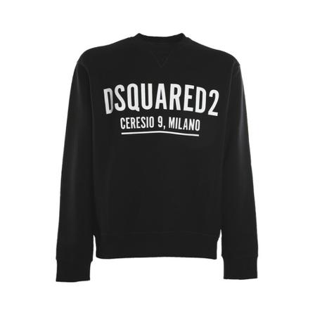 Dsquared2, Sweatshirts Czarny, Mężczyzna, Rozmiar: S