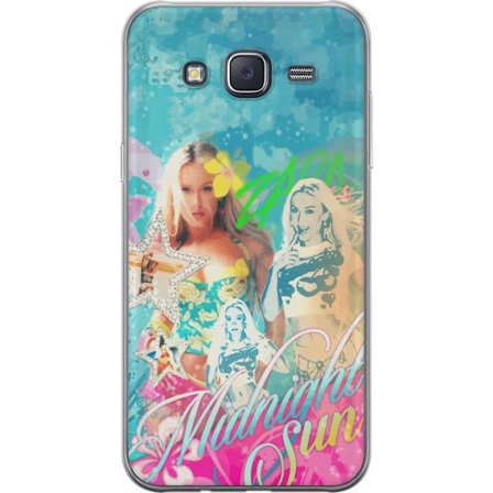 Kompatibelt Mobildeksel til Samsung Galaxy J5 Eventyrverden med Steve, Creeper og dyr i fargerik blokkgrafikk