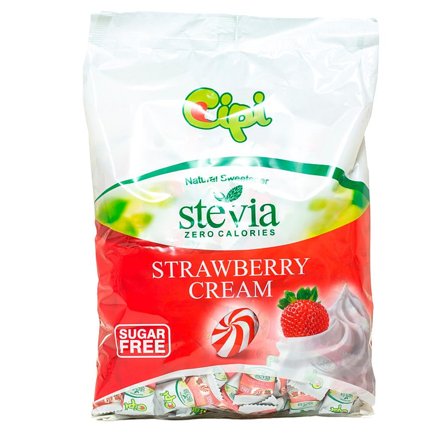 CIPI Sukkerfri Bolcher Jordbær Fløde 1 kg, Helse & Madvarer, Snacks, Bolsjer & Pastiller