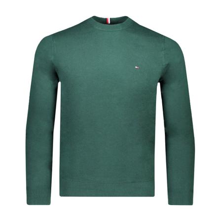 Tommy Hilfiger, Round-neck Knitwear Groen, Heren, Maat:S,Katoen