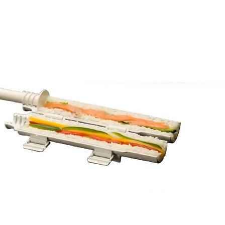 Sushi-sett - Alt-i-ett sushi-rull - Eksperimenter med Sushi Bazooka - Inkluderer instruksjoner og oppskrifter (YJD)
