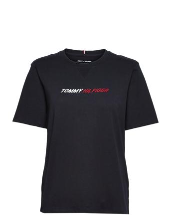 Regular Branded C-Nk Tee Ss T-shirts & Tops Short-sleeved Svart Tommy Sport