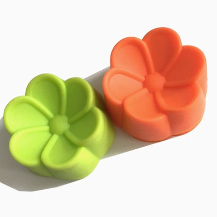 2 stk. 7 cm Begonia blomst æg kop muffin kop bageværktøjer Silikone