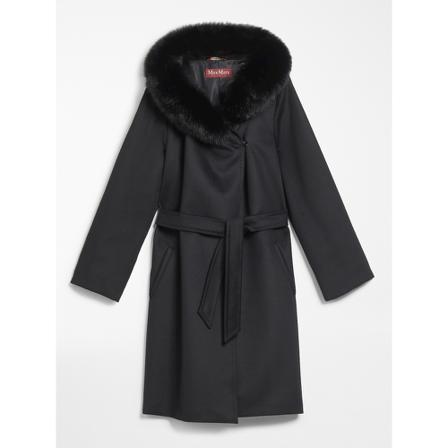 Max Mara Studio Riemed Jas , Zwart , Dames , Maat: XS TrenchJass & Mantels