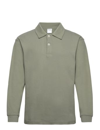 Slhrelaxdap Ls Polo Polos Long-sleeved Kakigrønn Selected Homme*Betinget Tilbud