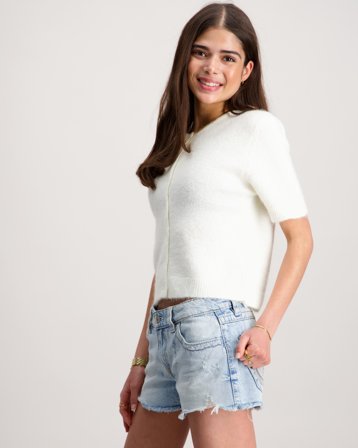 Gina Tricot Young Y knitted cardigan Blanc Pulls Filles - Kids Brand Store