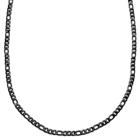 Collar de cadena fígaro gris Amager Curtis para hombres - Collares acero