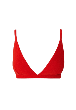 Understatement Triangle Bikini Top Dam Röd XS