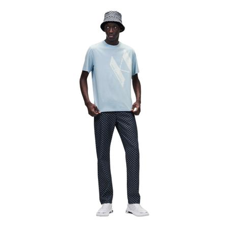 Karl Lagerfeld, Big Kl Logo T-Shirt Niebieski, Mężczyzna, Rozmiar: M
