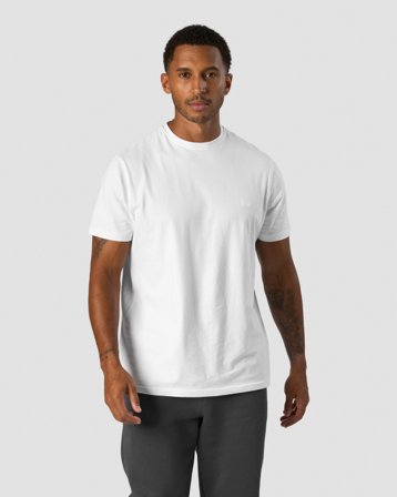 Everyday Cotton T-shirt Side Logo Men White