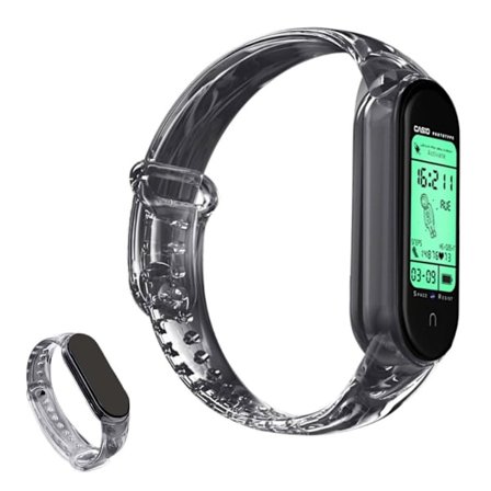 Xiaomi Mi Smart Band 4 / 3 klockarmband med cool färgförändring - Svart