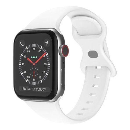 Apple Watch 38/40/41/42mm Silicone Watch Strap - White