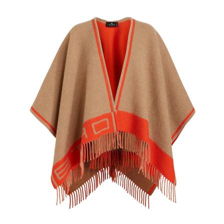 Etro Frakke inbo, Dame Poncho, Størrelse: ONE Size
