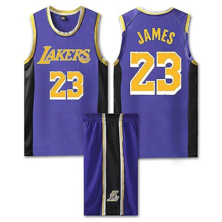 #23 Lebron James Baskettröja Set Lakers Uniform För