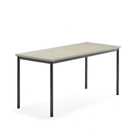 Tisch SONITUS, 1600x700x760 mm, Linoleum hellgrau, anthrazit