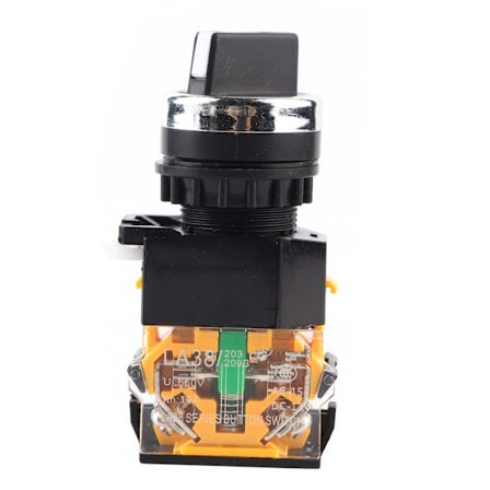 22 mm 2-asentoinen itselukittuva valintakytkin NC NO