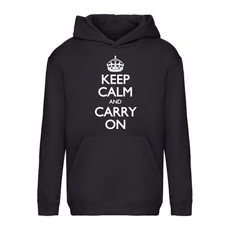Keep Calm And Carry On - Hættetrøje / Trøje - BØRN
