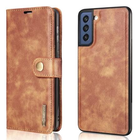 DG.MING 2-i-1 Magnet Pung Samsung Galaxy S21 FE Cognac