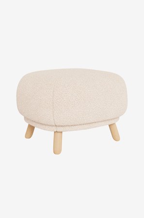 Homeroom Collection - Carla puff - Hvit - Fotskamler & puffer - Fra Homeroom