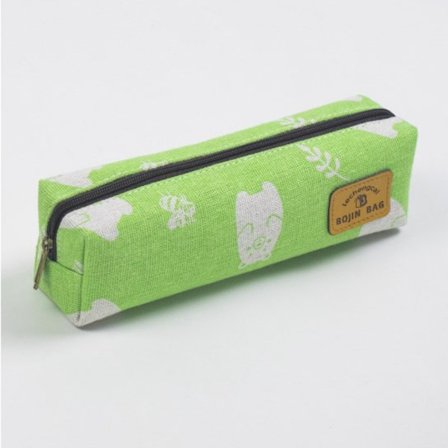 Sødt Penalhus Kawaii Stationery Blyantpose GRØN