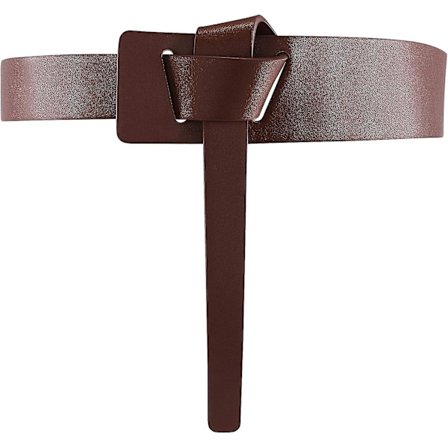 Dametøj Læder Knude Bælter Til Kjole Koeskinds Sløjfe PU Læder Bælte Uden Spænde Sikker