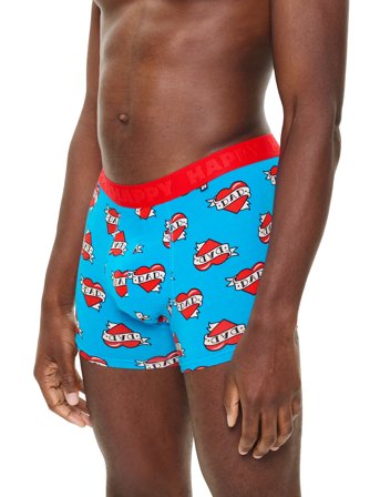 Happy Socks 2-Pack Super Dad Short Boxers Gift Set - Multi/patterned - XL