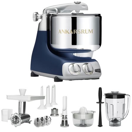 Ankarsrum AKM 6230 Kjøkkenmaskin + Deluxepakke, Royal Blue