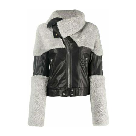 Rick Owens Leather Jakke Sort, Dame
