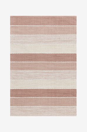 KM Home - Bomuldstæppe Båstad - Rosa - Bomulds- & kludetæpper - 75X220 - Fra Homeroom