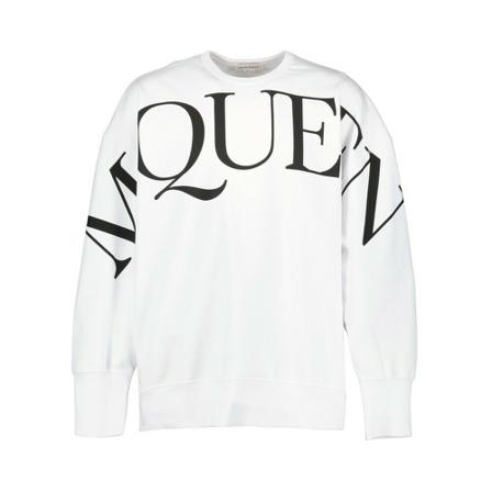 Alexander McQueen Logo sweatshirt Hvid, Herre Sweatshirts