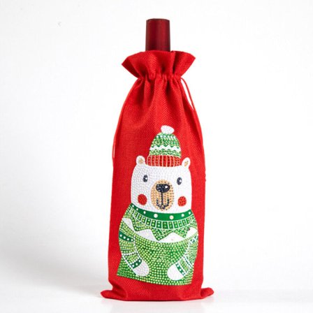 White Bear Julbordsdekoration speciell diamantdiaman