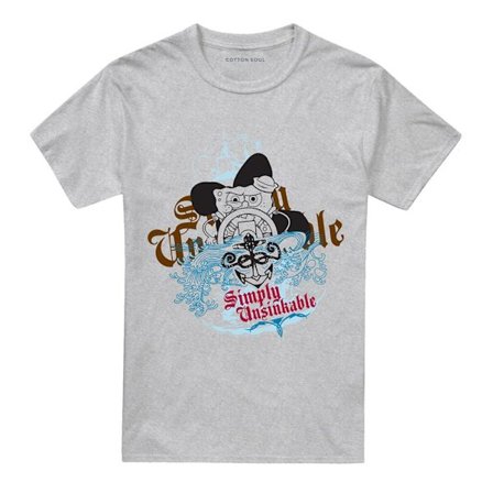 SvampBob Fyrkant Unisex Vuxen Simply Unsinkable T-shirt 3X