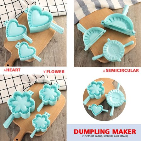 3 kpl / set molds tee tee itse muovinen sydänperhospyyhkeiden keitin Kannettava mold