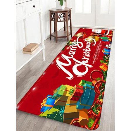 Juldekorationer Mattor God Jul Inomhus Mattor Inredning God Jul Dekorativa juldekorationer Prydnader Festdekor Presenter (G 40x120CM)