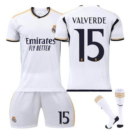2324 Real Madrid jalkapalloasu 20 Vinicius 10 Modric 9 Benzema No. 7 Hazard paita NO.15 L
