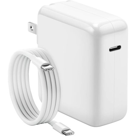 Mac Book Pro-lader, 118W USB C-lader Hurtiglader med USB C til Type C-kabler Kompatibel med MacBook Pro/Air, M1 M2 M3 M4 M5, iPad, Samsung Gala
