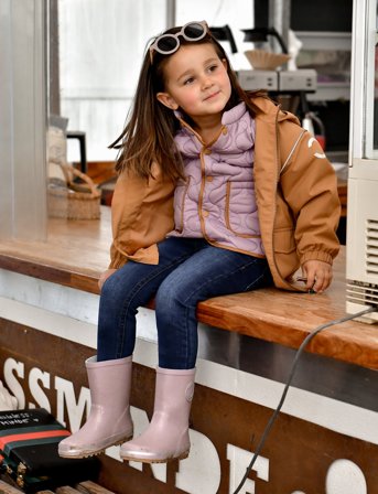 mikk-line Wellies Glitter - Purple - 22/14.5CM