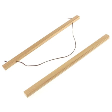Magnetisk Plakatophæng Ramme Teak Træophæng Maleri Fotoramme 40cm