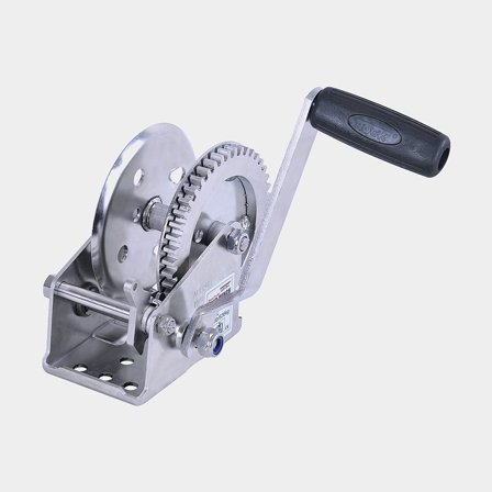 Treuil de remorque manuel Rock RHW1000-07, 590 kg, avec frein, sans sangle / câble